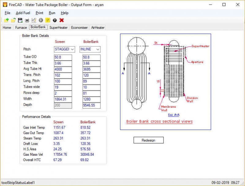 Water Tube Boiler Design For Water Tube Package Boilers with Natural Gas, Refinery Gas, Oil